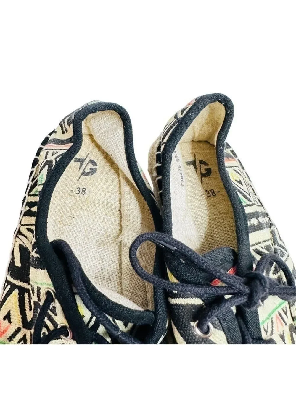Espadrille Aztec Boho Inspired‎ Lace Up Women’s Shoe Size 7
